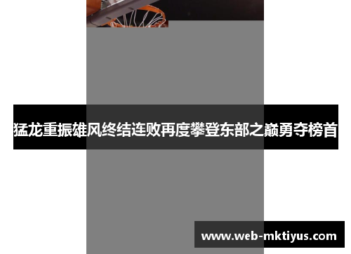 猛龙重振雄风终结连败再度攀登东部之巅勇夺榜首